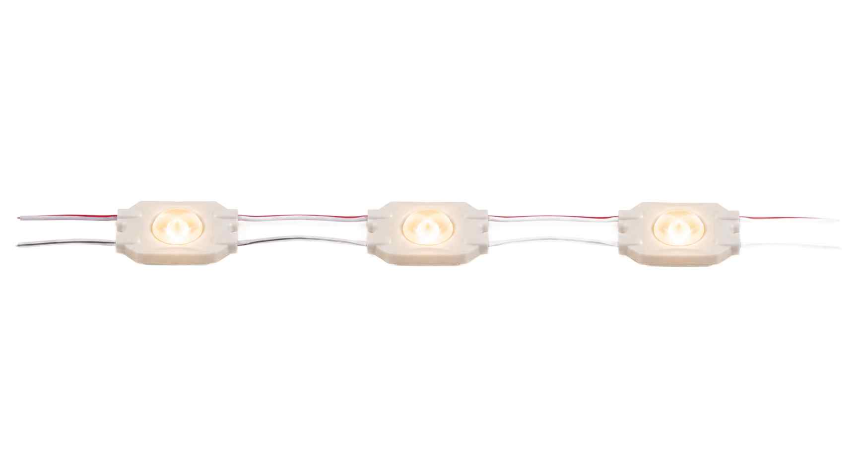 LED modul 3725 s rozptylovou čočkou 170 stupňů pro rovnoměrné  nasvícení světelné reklamy